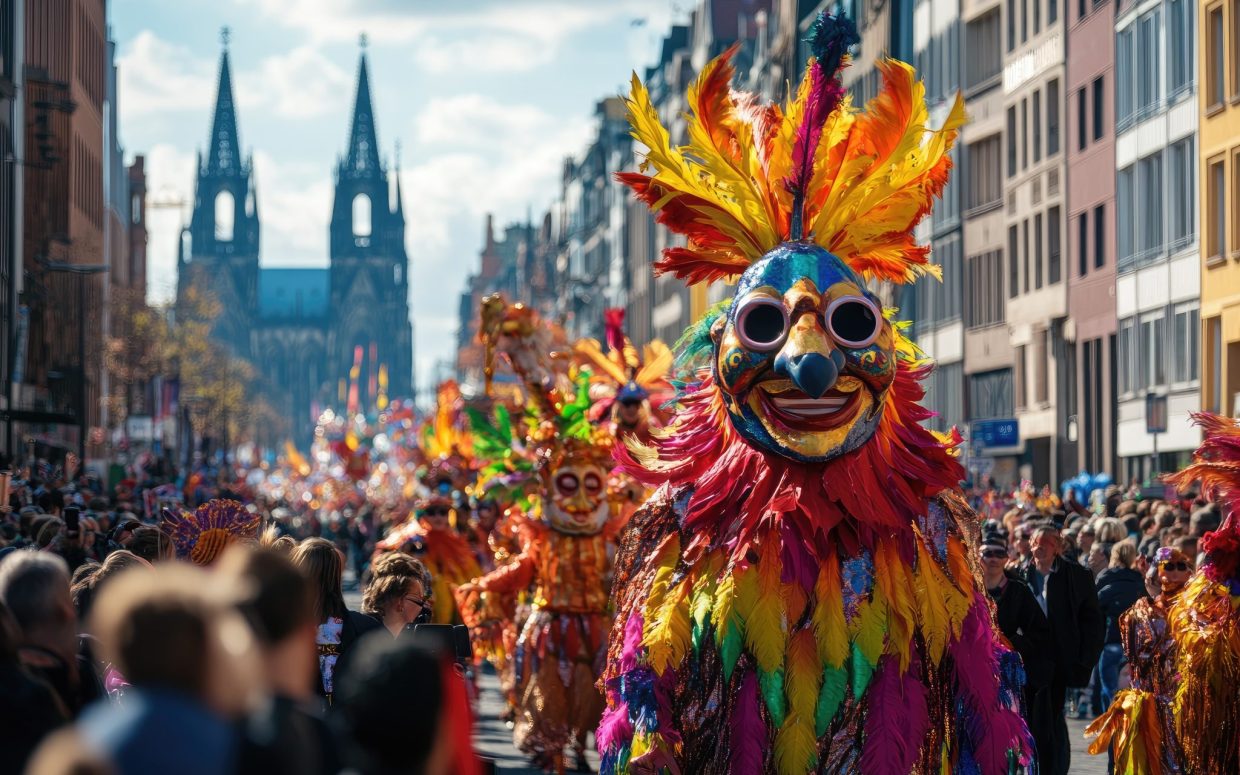 image of spanish carnival on the costa brava