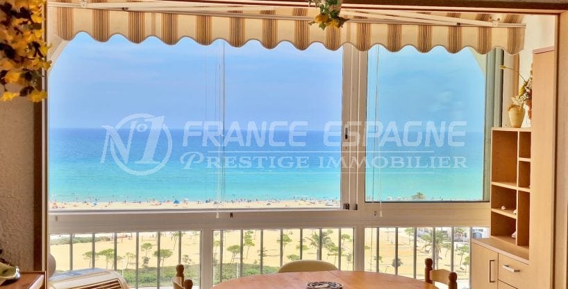 immobilier empuria brava: studio 1 pièce 33 m² belle vue mer, bon investissement