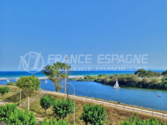 wohnung schöne sicht empuriabrava 3 zimmer 43 m², blick meer/kanal