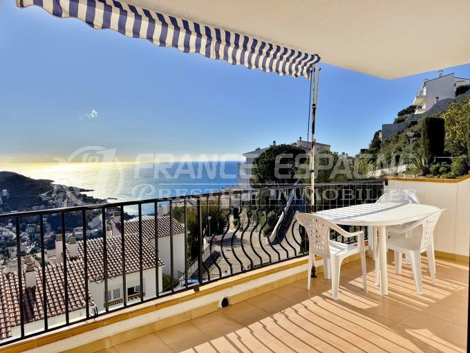 apartamento vista mar rosas 3 habitaciones 78 m², terraza vista mar