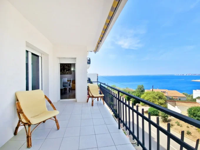 apartamento vista mar rosas 3 habitaciones 64 m², terraza vista mar